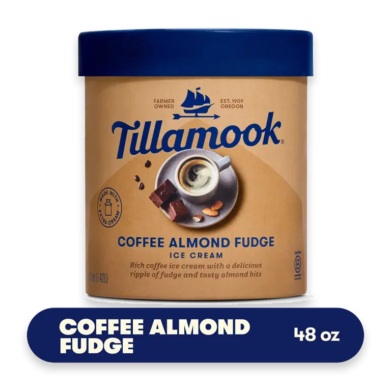 Coffee Almond Fudge Ice Cream Tub