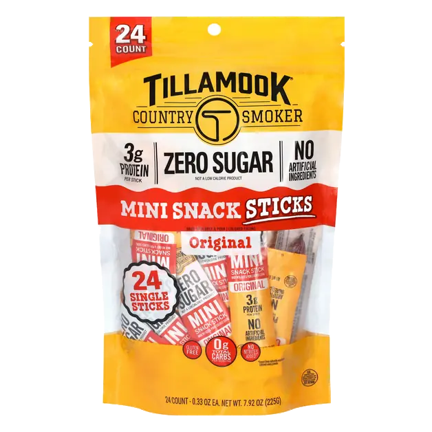Zero Sugar Original Mini Snack Sticks - 24 ct