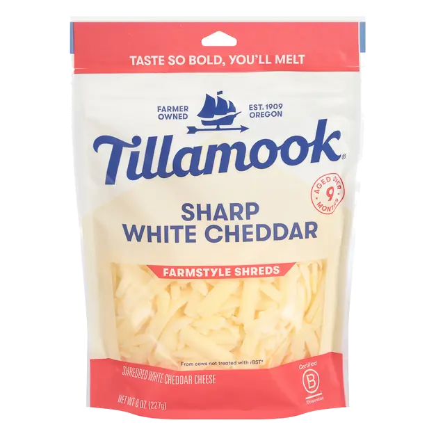 Farmstyle Shredded Sharp White Cheddar Cheese
