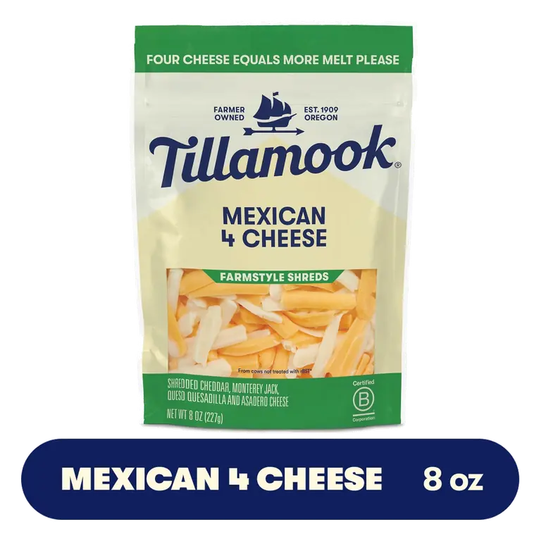 Farmstyle Thick Cut Mexican 4 Cheese Blend Shredded Cheese