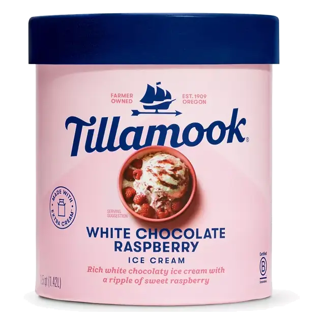 Ice Cream, White Chocolate Raspberry