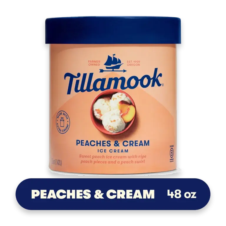 Peaches & Cream Ice Cream Tub