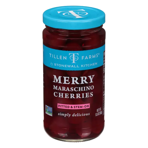 Merry Maraschino Pitted Cherries Stem-On