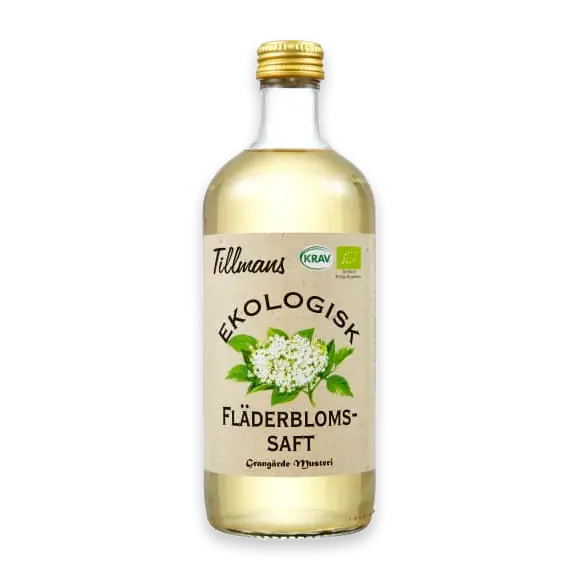 Fläderblom Ekologisk Saft Glas