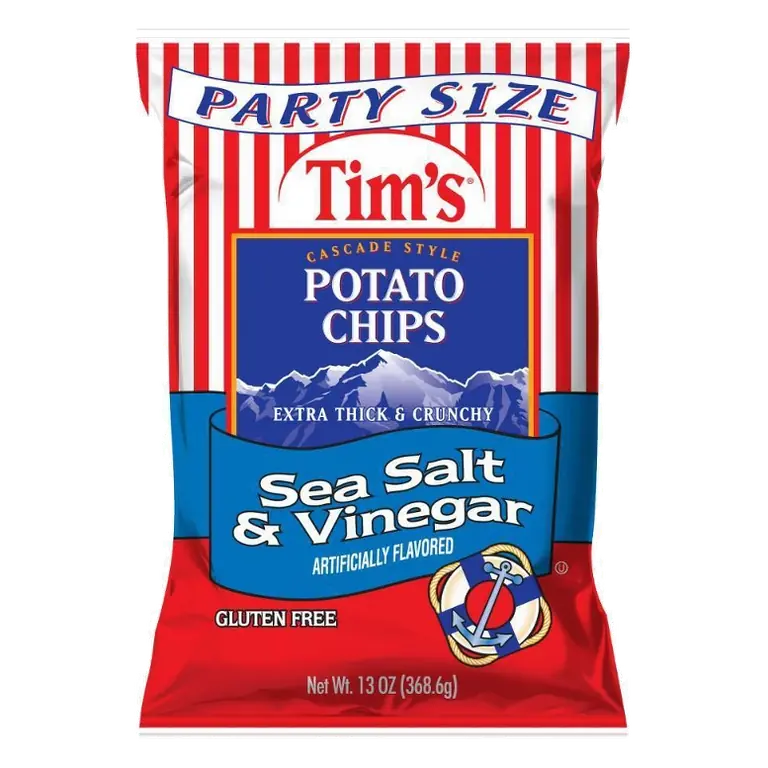 Tim's Sea Salt & Vinegar Cascade Style Potato Chips, 13oz