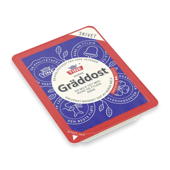 Norsk Gräddost Skivad 38%