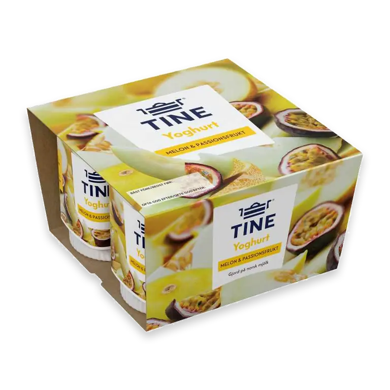 Yoghurt Melon & passionsfrukt 3% 4-pack