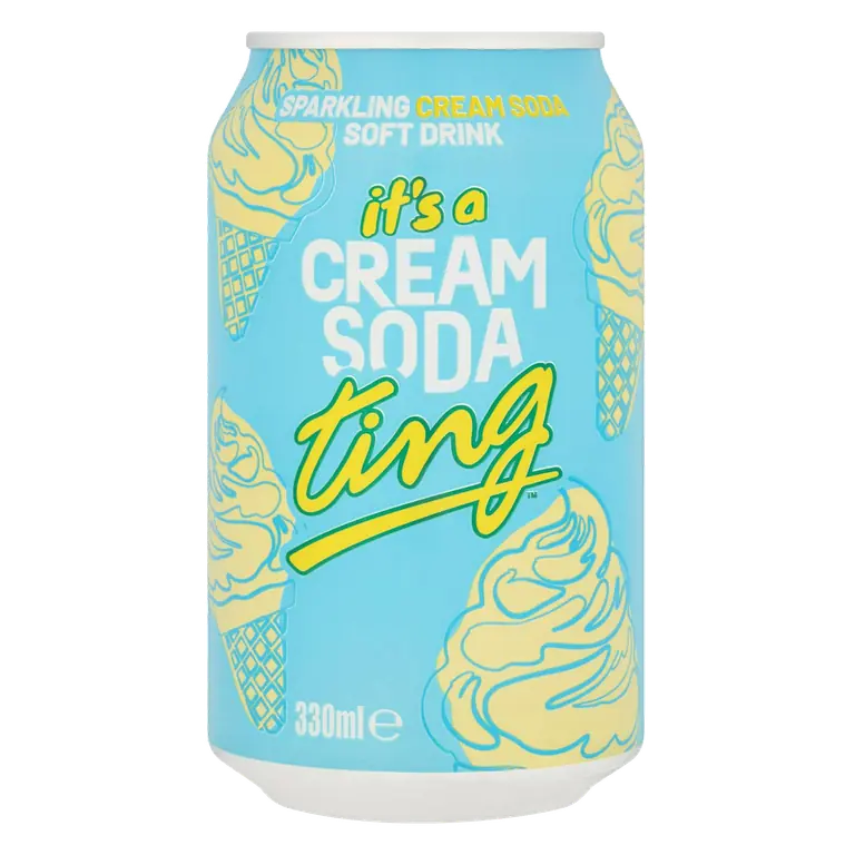 Sparkling Cream Soda Soft Drink 330ml