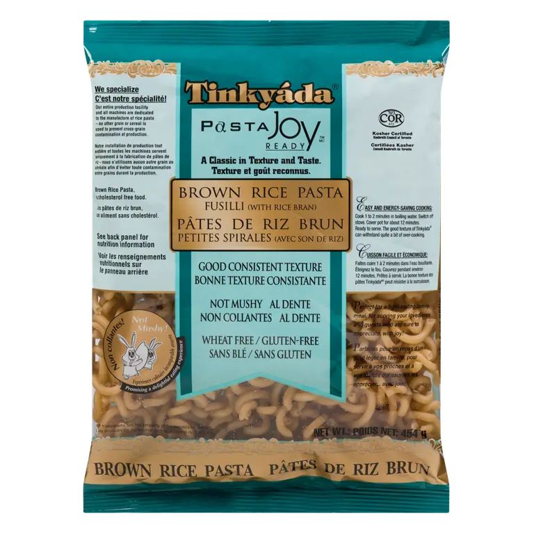 Gluten-Free Brown Rice Fusilli Pasta 454 g