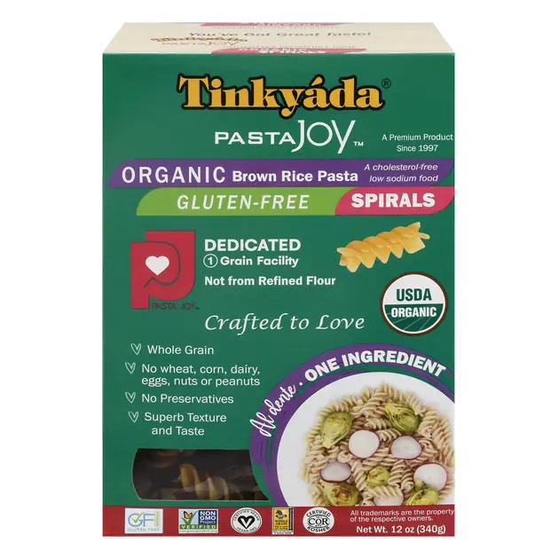 Organic Brown Rice Pasta, Spirals
