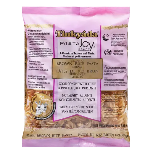 Organic Gluten-Free Brown Rice Pasta Spirals 340 g