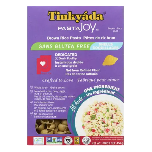 Pasta Joy Gluten-Free Brown Rice Pasta Shells 454 g