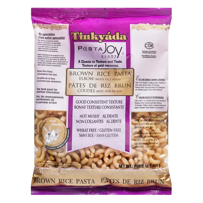 Gluten-Free Brown Rice Pasta Elbow 454 g