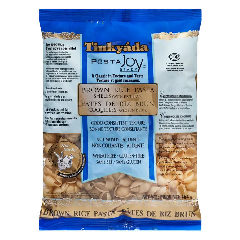 Gluten-Free Brown Rice Pasta Shells 454 g