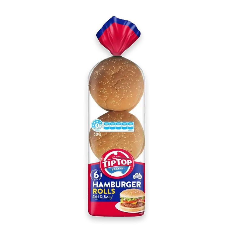 Hamburger White Bread Rolls BBQ Buns Bakery