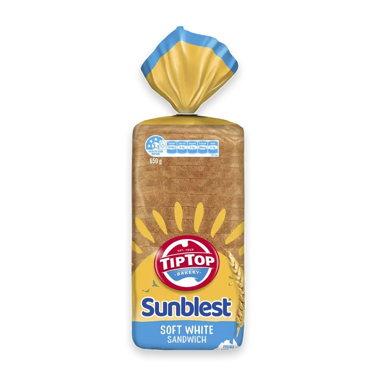 Sunblest Soft White Sandwich Slice Bread Loaf Bakery