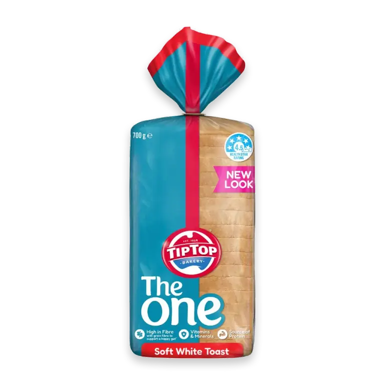 The One White Toast Slice Bread Loaf Bakery