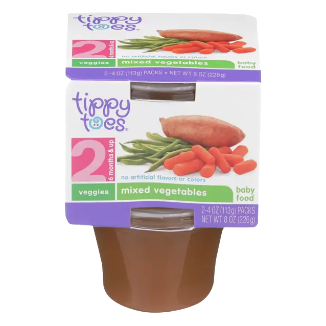 Tippy Toes 2 Mixed Vegetables