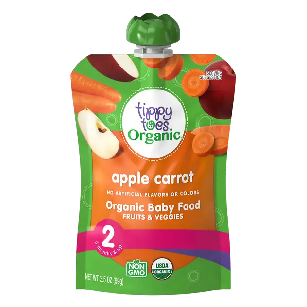Tippy Toes 2nd Foods Organic Apple Carrot