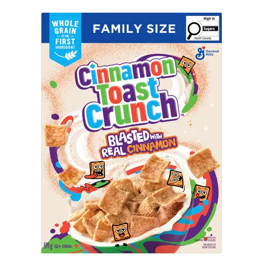 Cinnamon Toast Crunch Cereal Whole Grains Family Size 591 g