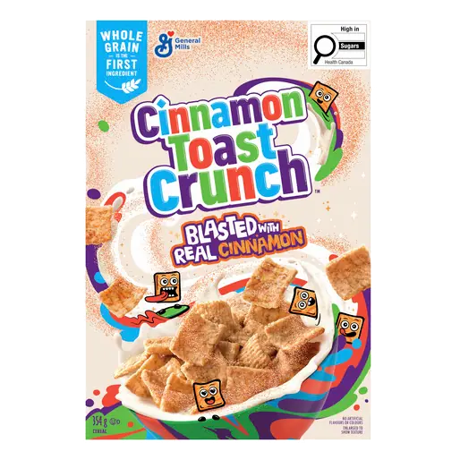 Cinnamon Toast Crunch Cereal Whole Grains Real Cinnamon 354 g