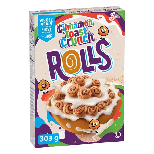 Cinnamon Toast Crunch Rolls Breakfast Cereal Whole Grains 303 g