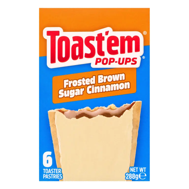 Toast'em Pop-Ups 6 Frosted Brown Sugar Cinnamon Toaster Pastries 288g