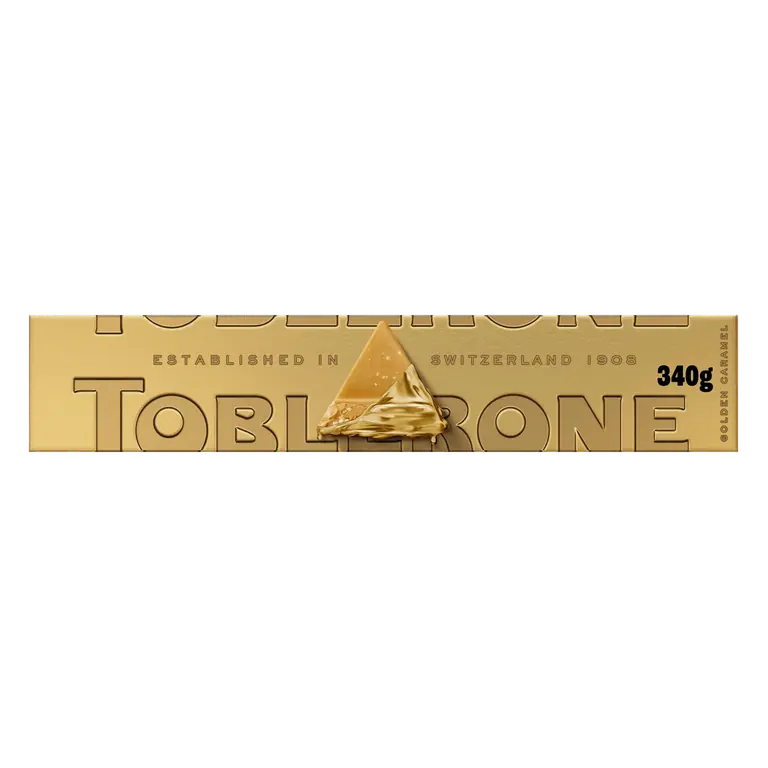 Toblerone honey & almond nougat golden chocolate gift block 340 g