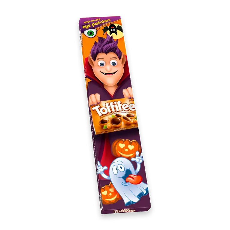Pralin Halloweendekor 125g 3-p