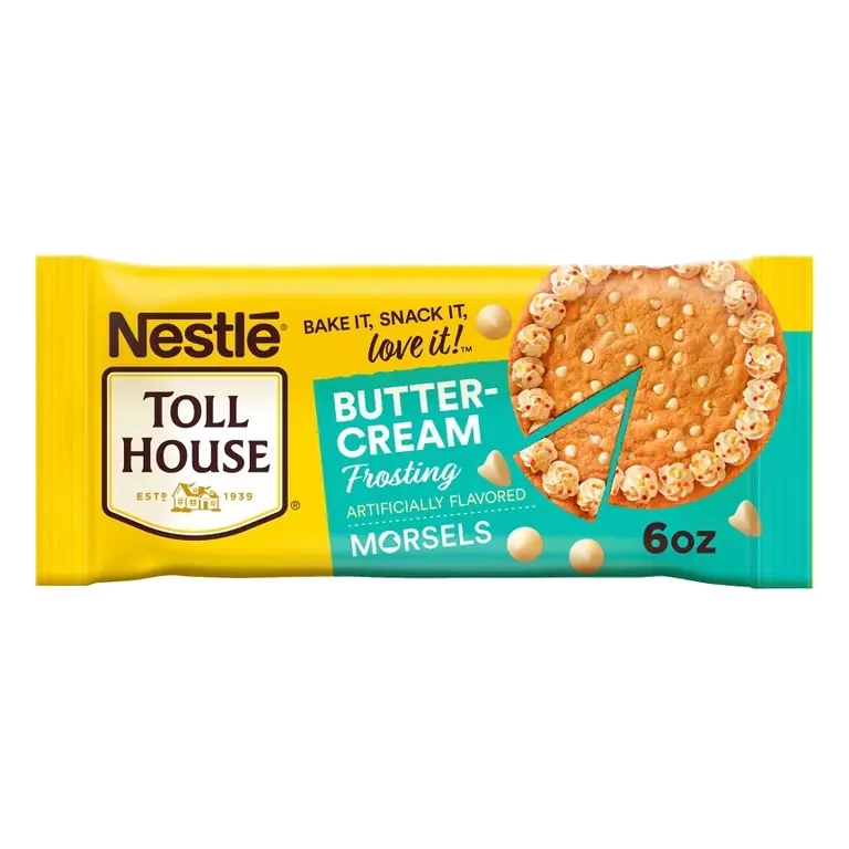 Nestle Toll House Buttercream Frosting Artificially Flavored Morsels, Baking Chips, Gluten Free, 6oz