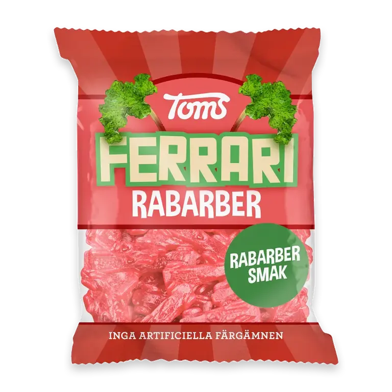 Godis Ferrari Rabarber 120g