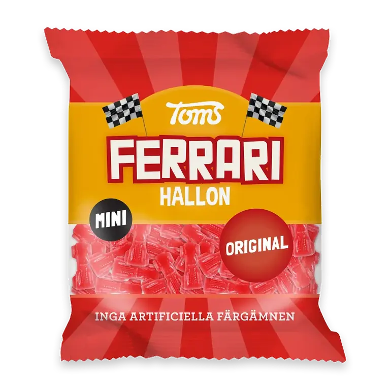 Godispåse Mini Ferrari Hallonsmak Original 80g