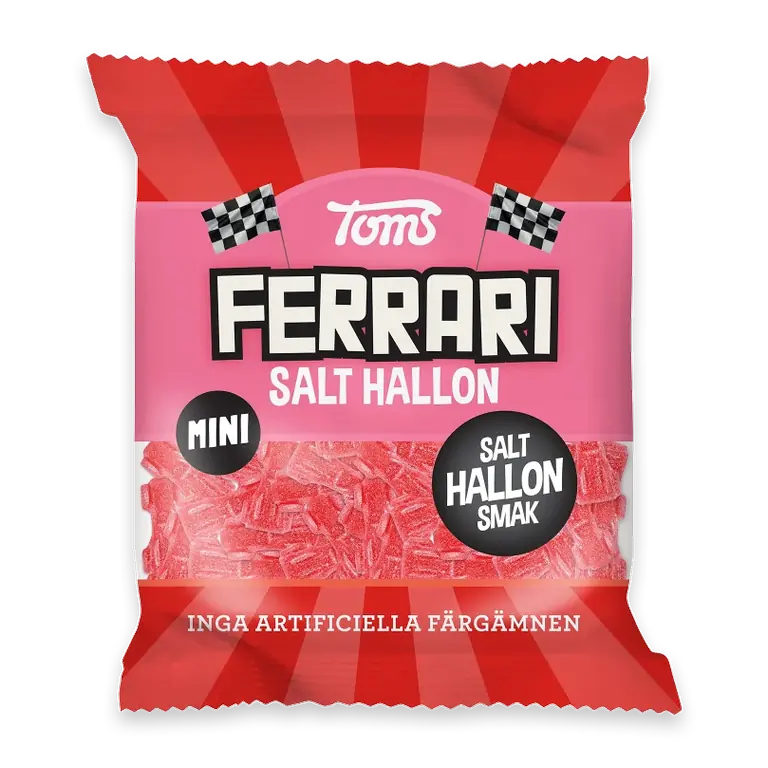 Godispåse Mini Ferrari Salt Hallon 80g