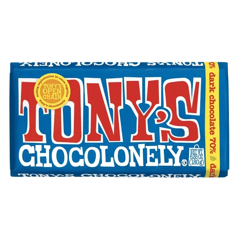 Tony's Chocolonely Dark Chocolate Bar, 6.35oz