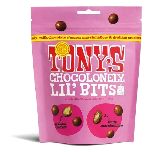 Tony's Chocolonely Lil'Bits Milk Chocolate S'mores Mix, 4oz