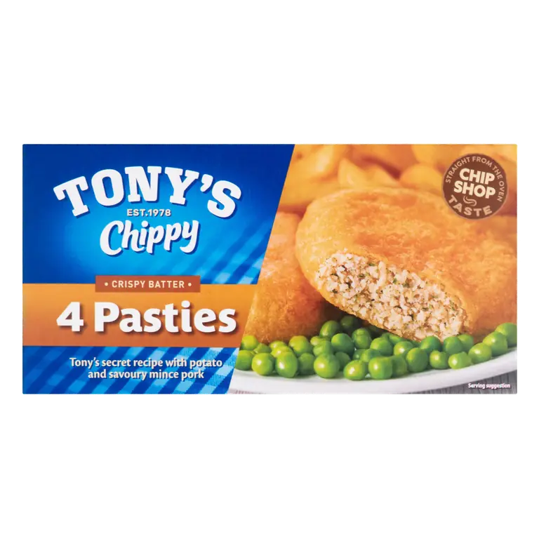Tony's Chippy Crispy Batter 4 Pasties 400g