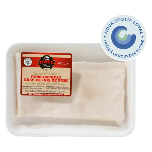 Cured In Brine Back Fat