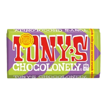 Tony's Chocolonely Milk Pecan Caramel Crunch