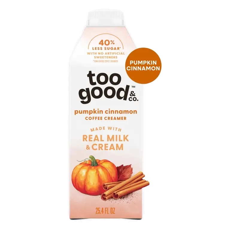 Too Good & Co. Pumpkin Cinnamon Coffee Creamer, 25.4 fl oz