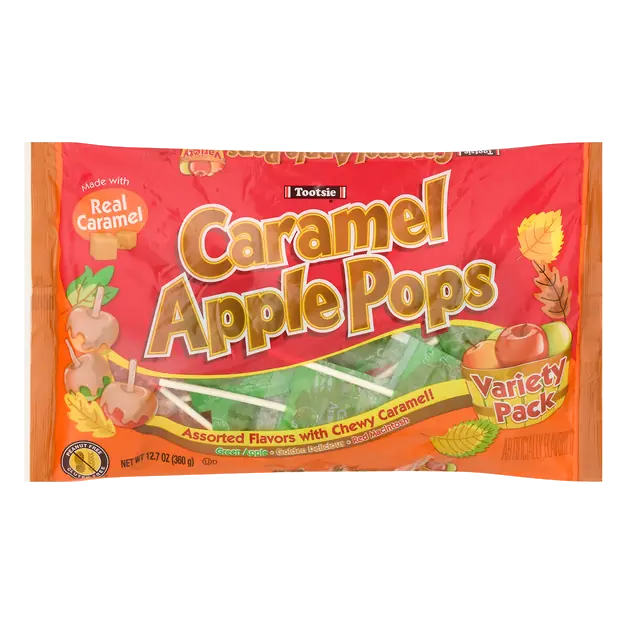 Caramel Apple Lollipop Halloween Candy Family Pack