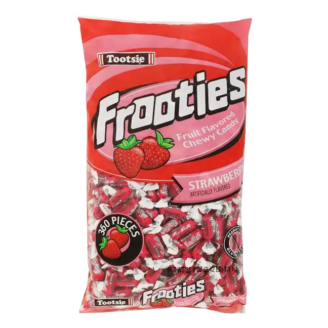 Tootsie Roll Frooties Strawberry Flavored Chewy Candy 360 ct Bag