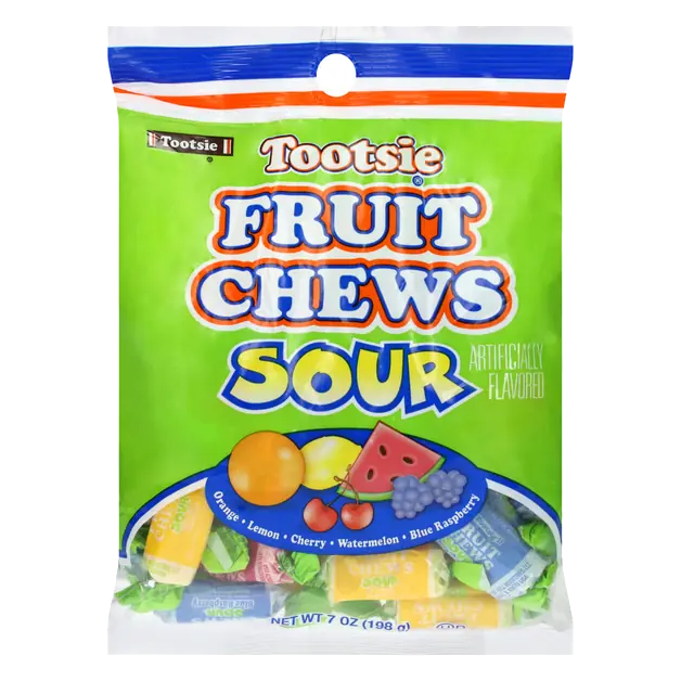 Tootsie Sour Fruit Chews Candy