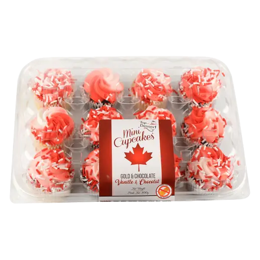 Mini Cupcakes Vanilla & Chocolate 12 Pack 300 g