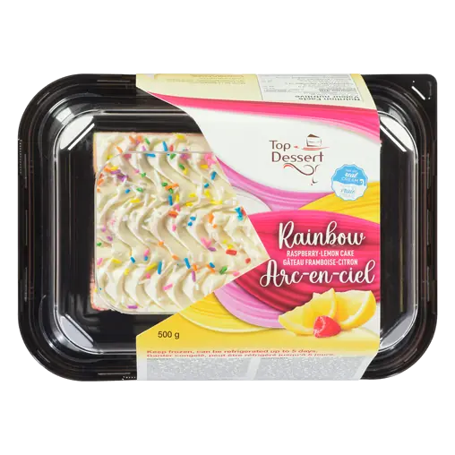 Rainbow Bar Cake Raspberry Lemon 500 g (frozen)