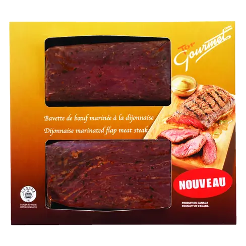 Beef Flap Steak Dijonnaise Marinated