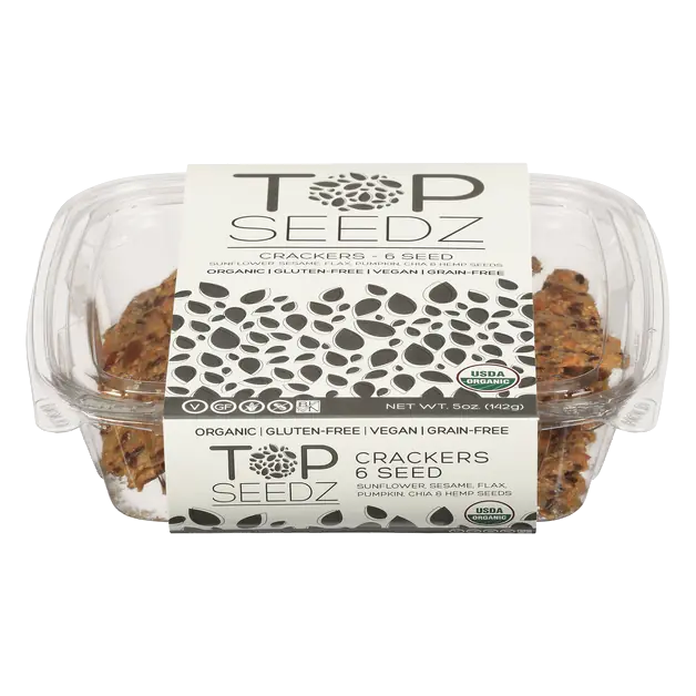 Organic Gluten & Grain Free 6 Seed Crackers
