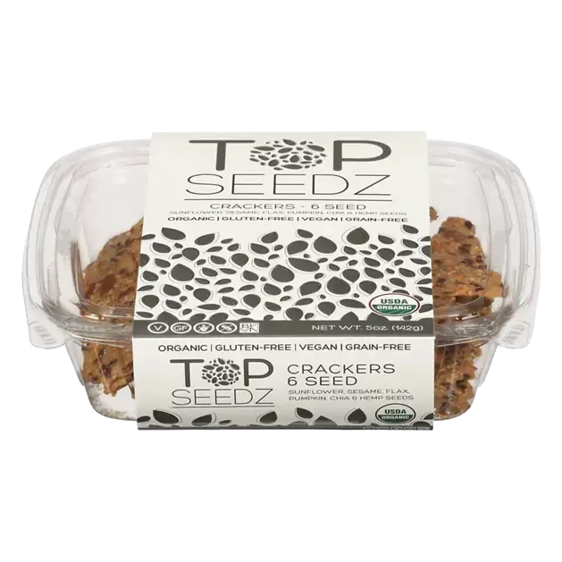Sunflower, Sesame, Flax, Pumpkin, Chia & Hemp Seeds Crackers