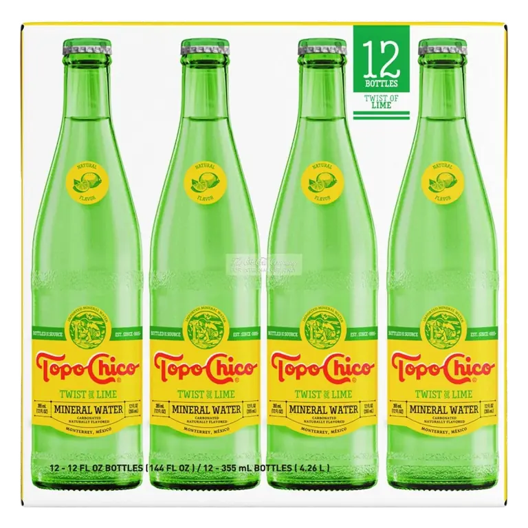 Topo Chico Twist of Lime Mineral Water, 12pk/12 fl oz Bottle