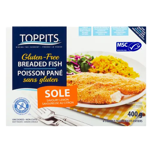 Frozen Gluten-Free Breaded Lemon Sole 400 g