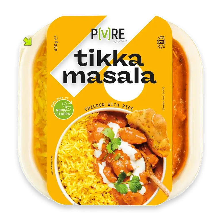 Kyckling Tikka Masala med Ris 400g Topsfood Pure